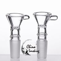 Wholesale DHL Glass Bowl Dia MM Clear mm mm mm male female Herb Holder Glass Slide Smoke Accessory For Glass Bong