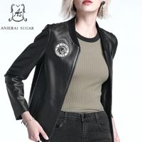 Rabatt Herbst Leder Baseball Jacke Frauen | 2019 Herbst Rabatt Herbst Leder Baseball Jacke Frauen | 2019 Herbst