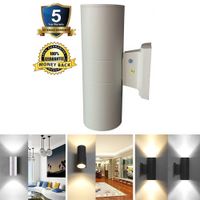 Wholesale LED up Down Wall Sconce Light Outdoor Lamp Fixture External Patio W W W W Waterproof IP65 LED Floodlights AC V
