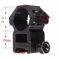 Wholesale 25 mm Scope Ring High Profile Fit mm Picatinny Weaver Rail Mount Flashlight Mounts Hunting Accessories