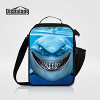 Wholesale Children Thermal Food Messenger Bags For School Unique Design Shark Animal Lunch Bags For Teenage Boys Kids Insulated Cooler Bags Lancheira