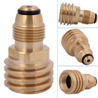 Wholesale Essential Outdoor Indoor Equipment Converts Propane LP TANK POL Service Valve to QCC Outlet Brass Adapter For BBQ Camping Stove