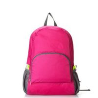 Wholesale Portable Fashion Travel Backpacks Zipper Soild Nylon Back Pack Daily Traveling Women men Shoulder Bags Folding Bag