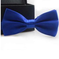 Wholesale Fashion Bow Ties For Men Bowtie Tuxedo Classic Solid Color Wedding Party Red Black White Green Butterfly Adjustable