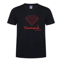Wholesale Designer Diamond Supply Co New Summer Cotton Mens T Shirts Fashion Short sleeve Printed Male Tops Tees Skate Brand Hip Hop Sport