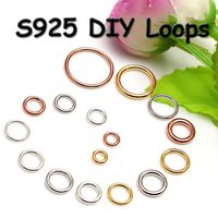 Wholesale 20pcs Sterling silver Close Jump Rings Jewelry Findings Split Rings For diy silver gold rose gold Accessories sizes