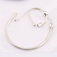 Wholesale Moments Sliding Bracelets sterling silver fits original style beads charms CZ H8