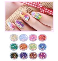 Wholesale Bling Bling Nail Art Glitter Drop Shapes Confetti Mix Color Sequins Acrylic Tips Shinny Nail Art Accessories Decorations