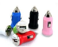 Wholesale NEW Metal USB Port Car Charger Universal Volt Amp for Apple iPhone iPad iPod Samsung Galaxy Smoke charger