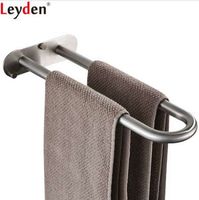 Wholesale Leyden Stainless Steel Brushed Double Bars Towel Ring Wall Mount Bathroom Accessories Bath Towel Holder Bath Hardware