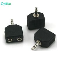 Wholesale Hot sale mm Jack to Double Earphone Headphone Y Splitter Cable Adapter Plug For computer for phone for MP3