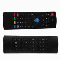 Wholesale Freeshipping G Smart Remote Control Air Mouse Wireless Keyboard keys for MX3 Android Mini PC TV Box Remote Control For Laptop Black