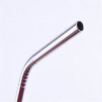Wholesale Hot Sale Stainless Steel Straws Reusable Straws Straight Bend for Juice Beer Coke cm