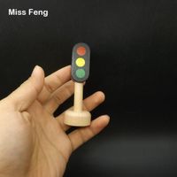 Wholesale Small Size Traffic Sign Light Blocks Security Cognitive Games Street Children Wooden Educational Early Learning Kid Learning Educational Toy