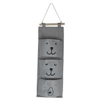THEE 3 Bolsillos Organizador Colgante de Bolsos de Puerta Pared