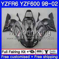 Wholesale Body For YAMAHA YZF600 Stock black on sale YZF R6 HM YZF R6 YZF YZF R600 YZFR6 Fairings