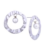 Wholesale Gold color Statement Earrings ball Big circle Geometric stud earrings For Women modern design punk jewelry