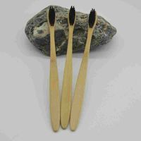 Wholesale Environmental Bamboo charcoal Toothbrush Oral Care Teeth Brushes Eco Soft Nylon Capitellum Natural Brush for Hotel Travel Tooth Brush