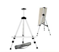 Wholesale Painting Supplies High quality silver Aluminum Alloy easel display fluorescence plate bracket folding easel