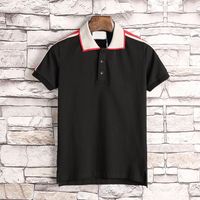 Wholesale New Designer Polo Shirts Men Luxury Polo Casual Men Polo T Shirt Snake Bee Letter Print Embroidery Fashion High Street Mens Polos