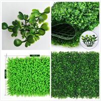 Wholesale Environment Atificial Turf Wall Milan Eucalyptus Plastic Proof Lawn cm Outdoor Ivy Fence Bush Plant Wall Garden Decorations