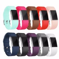 Wholesale Watch strap for fitbit charge band Silicone Sport bracelet belt replacement wristband For Fitbit charge2 heart rate watch