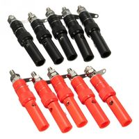 10 x premium noir 4mm banana male essai connecteur