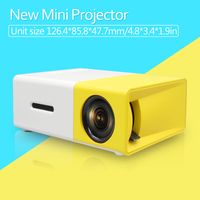 Wholesale YG300 LED Portable Projector LM mm Audio x Pixels YG HDMI USB Mini Projector Home Media Player DHL Free