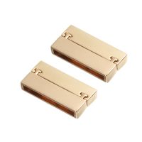 Wholesale XINYAO Gold Color Magnetic Clasps Fits mm Flat Leather Cord Bracelets Copper End Caps Clasps for Jewelry Making F839