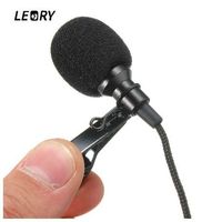 Wholesale LEORY Mini mm Jack Microphone Lavalier Tie Clip Microphones Microfono Mic For Speaking Speech Lectures m Long Cable