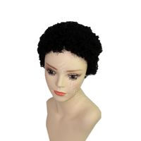 Wholesale Rihanna African Americans Afro kinky curl Hairstyles Brazilian Short Hair Wigs Black Short Full Hair Lace Wig Glueless Wig For Black Women