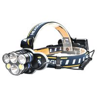 Wholesale 6 LED T6 COB Headlamp USB Rechargeable Battery Headlight Head Torch with Charger Gift car Waterproof Super Bright for Fishing Camping