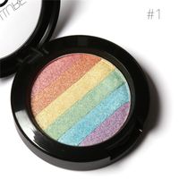 Wholesale FOCALLURE Pro DIY Rainbow Highlighter Powder Palette Bronzer Contour Soft Mineral Face Highlighter Makeup Palette Kit