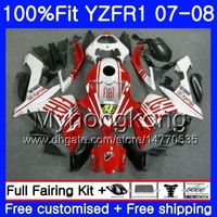 Wholesale Injection Body For YAMAHA YZF R YZF YZF R1 HM YZF YZFR1 YZF1000 YZF R1 glossy red frame Fairing Kit