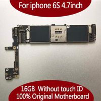 Wholesale For IPhone S Original Motherboard GB GB Logic Board Unlocked NO Touch ID Good Working mainboard IOS system card