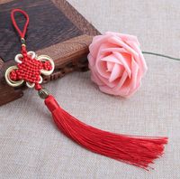 Wholesale DIY accessories Chinese style household decorate gifts Pure handmade gold edge Bianfu your Chinese knot pendant FD10
