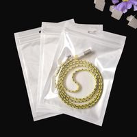 Wholesale cm White Clear Self Seal Zipper Plastic Packing Storage Bag zipper bag for iphone Xs samsung cable earphone