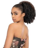 Wholesale Short high kinky curly two tone highlight b ombre drawstring ponytail afro hairstyle puff g or g inch