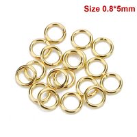 Wholesale XINYAO mm Stainless Steel Open Jump Ring Gold Color Round Split Ring Connectors For Diy Jewelry Making F7855