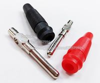 Wholesale High Quality MM Brass Solderless Banana Plug Jack Red Black Test Adapter Pairs