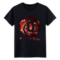 Wholesale Men s T Shirts D Rose Floral Printed Mens T Shirts Cotton Men Short Sleeve O Neck High Street Wear Homme Tops Tees Summer Clothes
