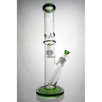 Wholesale Glass Bong Waterpipe Dab Oil Rig Showerhead Dome Percs Water Pipes Inch Straight Tube Bongs mm Bowl