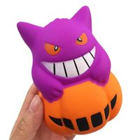 wholesale halloween novelty toys online new demon pu simulation cm pumpkin ice cream squishy slow