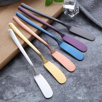 Wholesale Multi Purpose Butter Knife Sturdy Safety Stainless Steel Jam Cake Cream Spatula Rust Resistant Kitchen Tools Easy To Clean zz ddFlexible