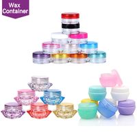 Wholesale Plastic Wax Containers Jar Box Cases ml Capacity Wax Holder container Food Grade Wax Tools Storage For Silicone Pipes Smoking Glass Bongs