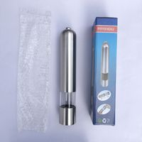 Wholesale 2pcs Electric Stainless Steel Electric Salt Pepper Mill Spice Grinder Muller Kitchen Tool