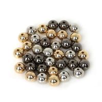 Wholesale 4 mm Gold Silver Gun Metal Plated CCB Round Seed Spacer Beads For Fashion Jewelry making DIY BSE009