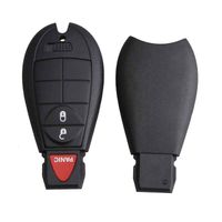 2Xfor Chrysler Jeep Dodge Ram Keyless Remote Car Entry Key Fob Shell Pad Case 3b