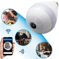 Wholesale WiFi Light Bulb security cameras MP P Panoramic Surveillance home security camera system wireless IP CCTV baby monitor camera