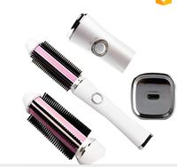 Wholesale Electric USB Charger Portable Hairstyling Straightener Comb And Hair Curling Brush Travel Hair Curler Wand Roller Styling Comb